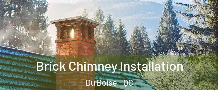  Brick Chimney Installation Du Boise - QC