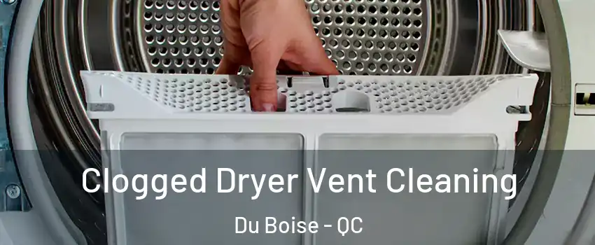  Clogged Dryer Vent Cleaning Du Boise - QC