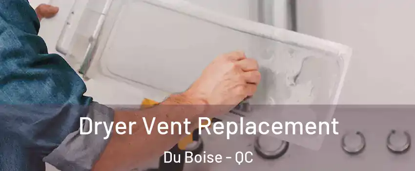 Dryer Vent Replacement Du Boise - QC