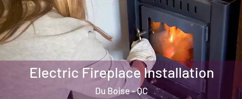  Electric Fireplace Installation Du Boise - QC