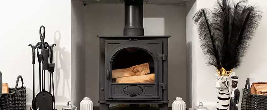 Thelin Hearth Products Providence Pellet Insert Fireplace Installation in Boucherville, QC