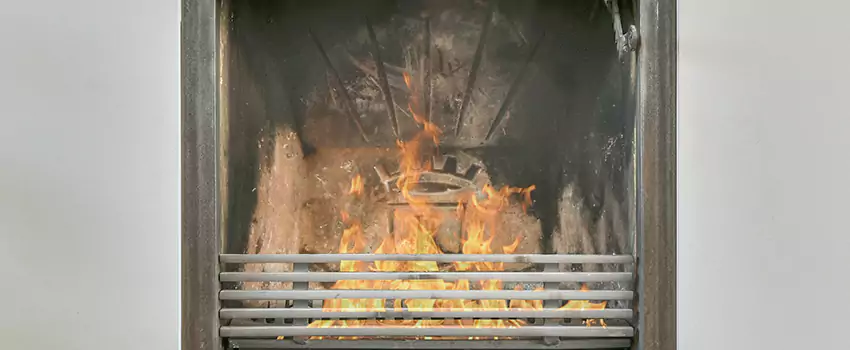 Travis Industries Linear Gas Fireplace Installation in Boucherville, Quebec