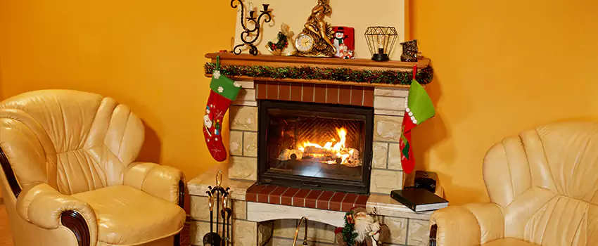 Fireplace Hearth Ideas in Boucherville, Quebec