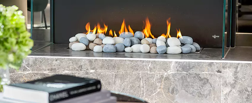 Double-Height Fireplace Design Refurbishment in Boucherville, Quebec