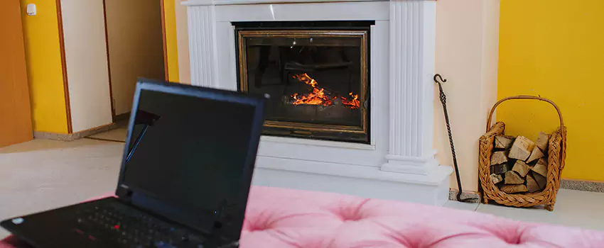 Valor Outdoor Gas Fireplace in Boucherville, Quebec