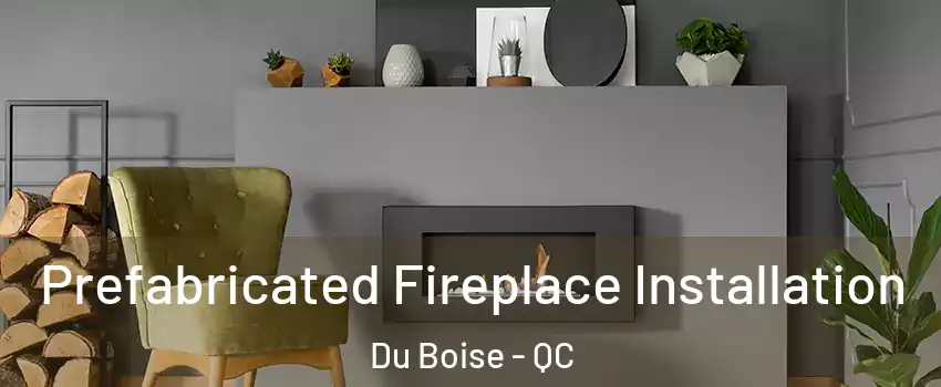  Prefabricated Fireplace Installation Du Boise - QC